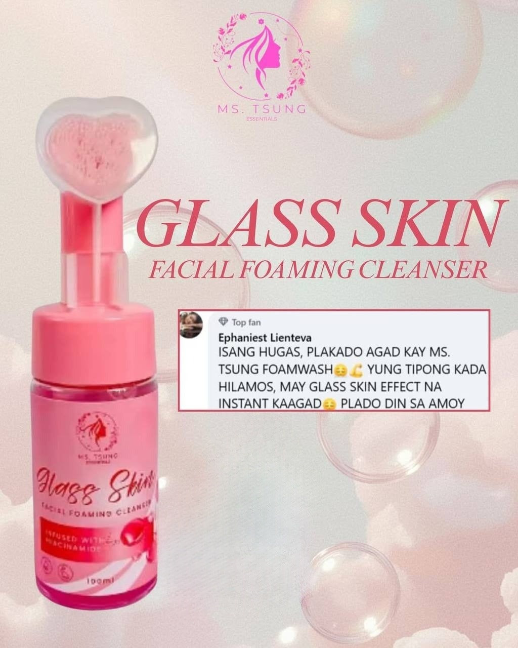 MS. TSUNG ESSENTIALS Glass Skin Facial Foaming Cleanser