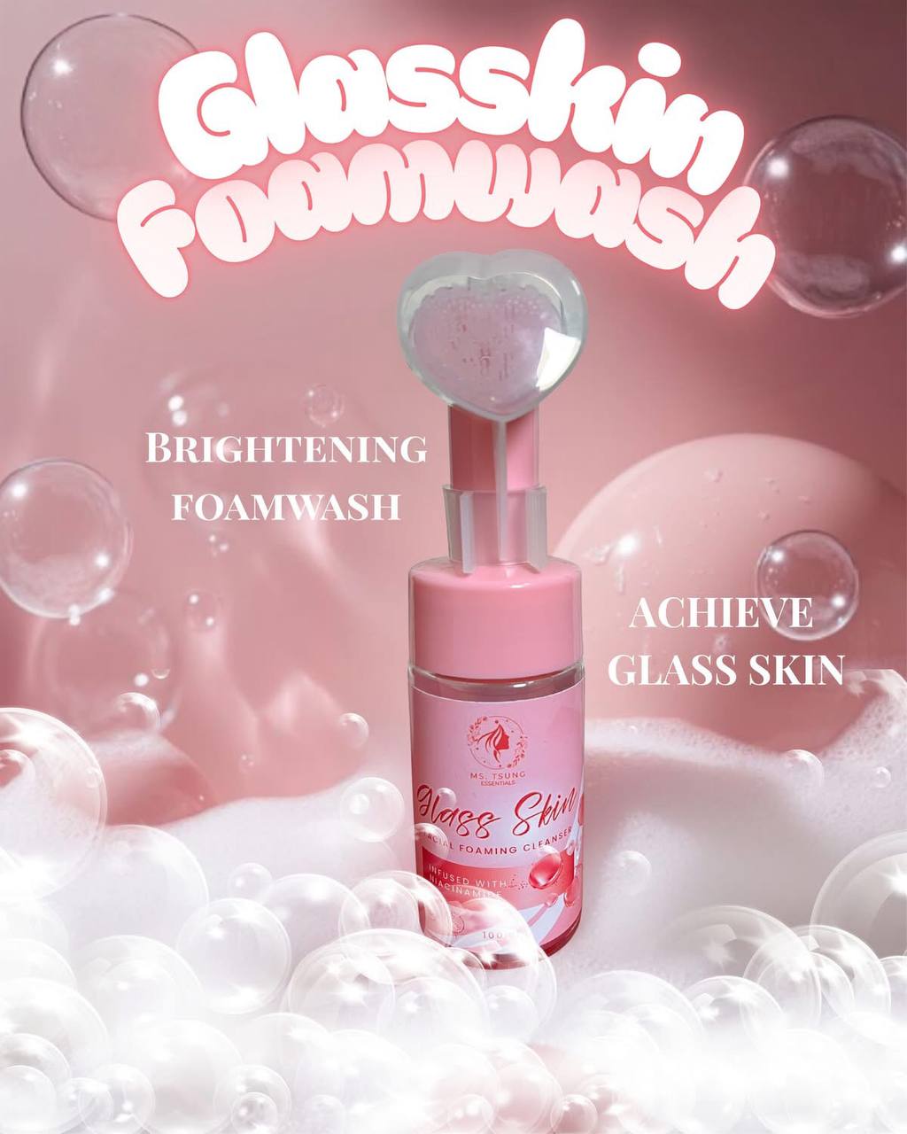 MS. TSUNG ESSENTIALS Glass Skin Facial Foaming Cleanser