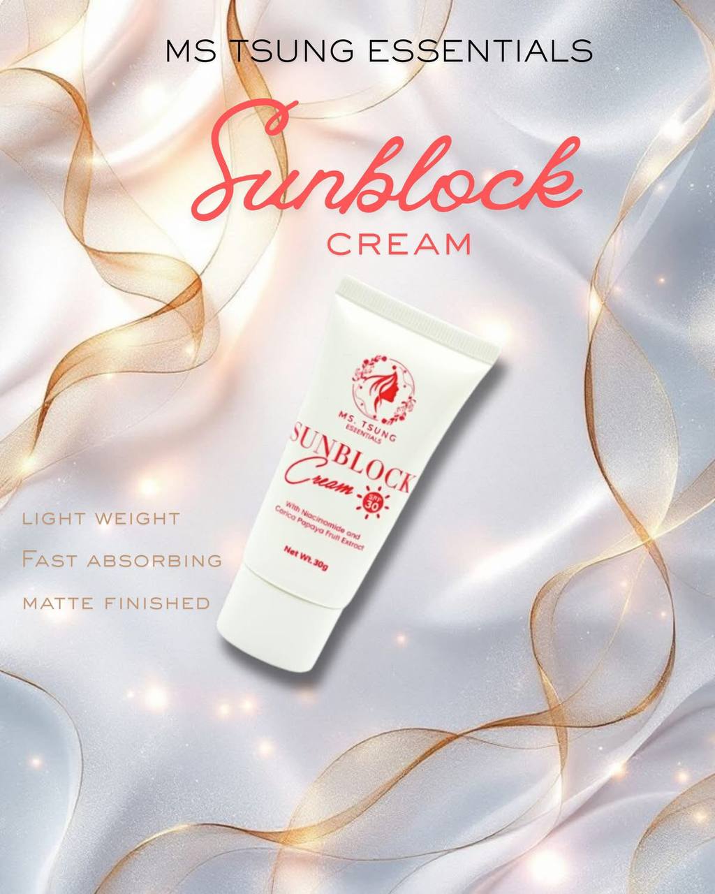 MS. TSUNG ESSENTIALS Luminous Sunblock Cream SPF 30