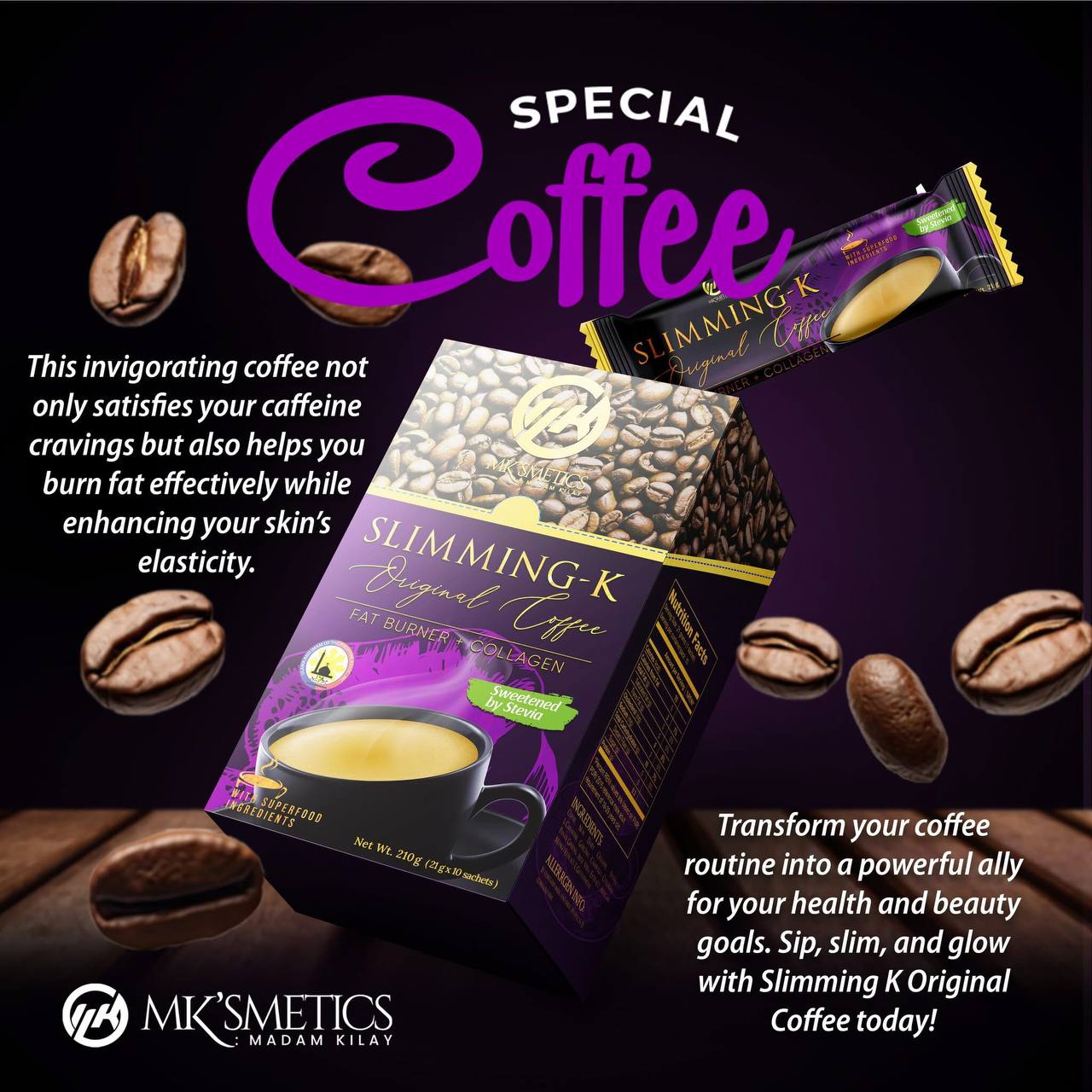Madam Kilay Slimming K Coffee 10's