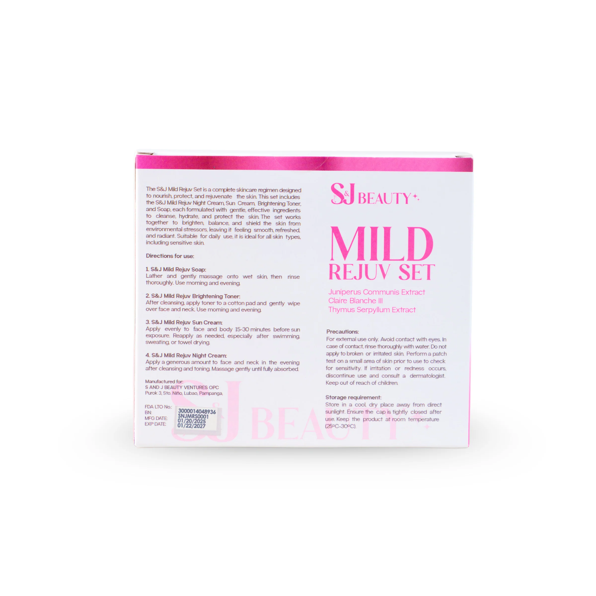 S&J Mild Rejuv Set