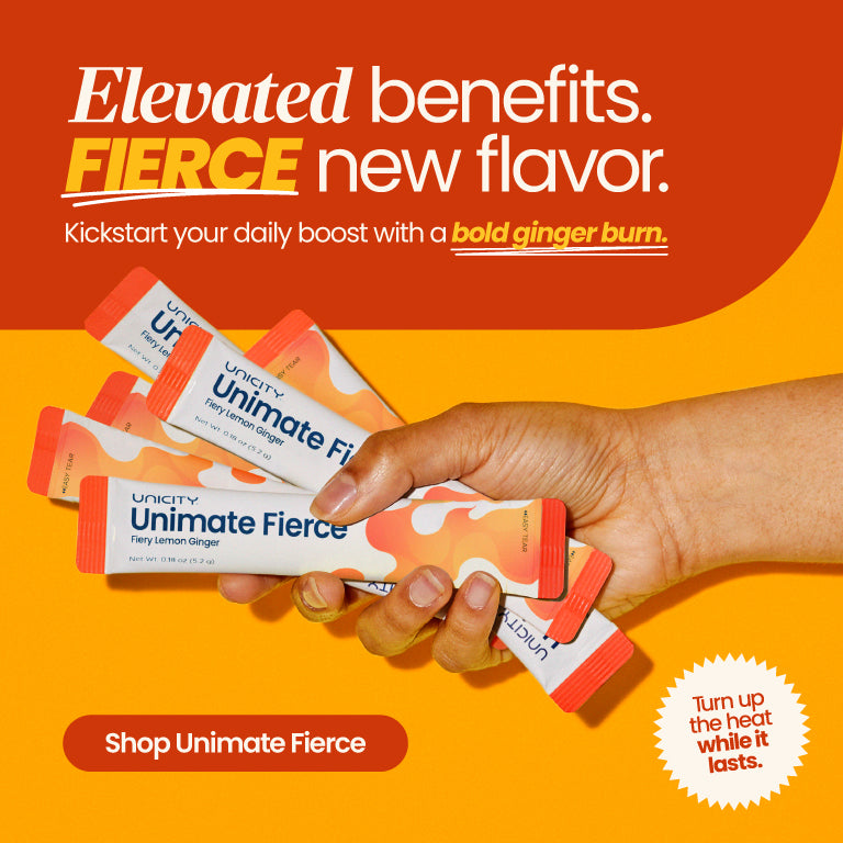 Unicity Unimate - Lemon , Lemon Ginger & Raspberry Pomegranate Flavor