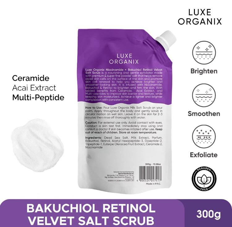 LUXE ORGANIX  Salt Scrubs 300g