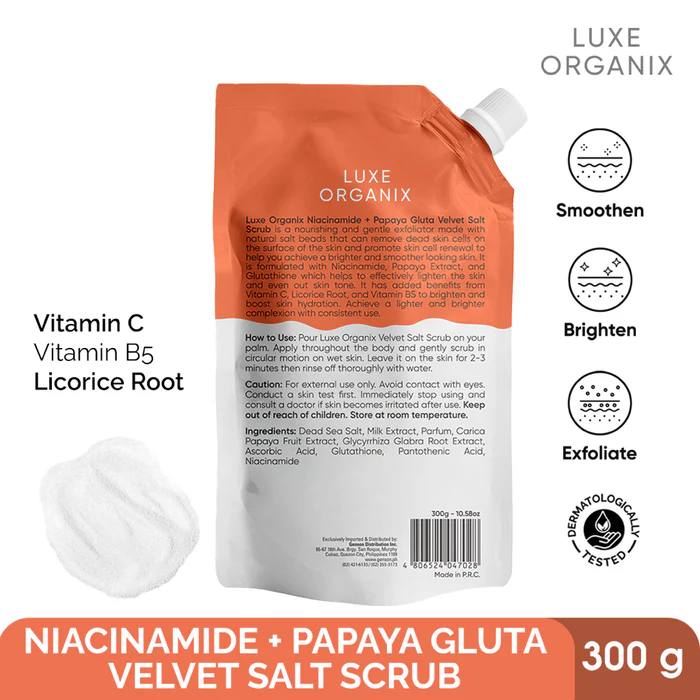 LUXE ORGANIX  Salt Scrubs 300g