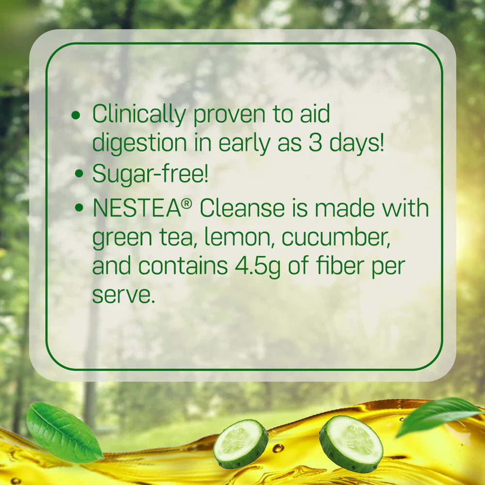 NESTEA CLEANSE Lemon Cucumber Powdered Green Tea with Fiber