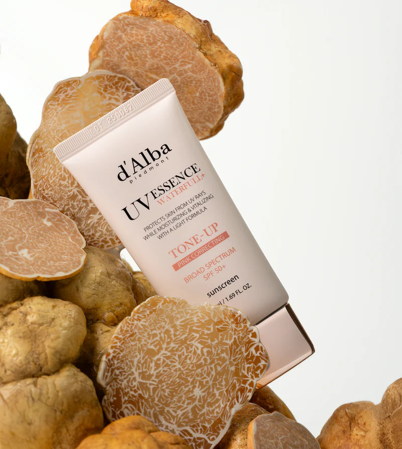 d’Alba UV Essence Waterfull+ Tone-up Pink Correcting Sun Cream SPF50+