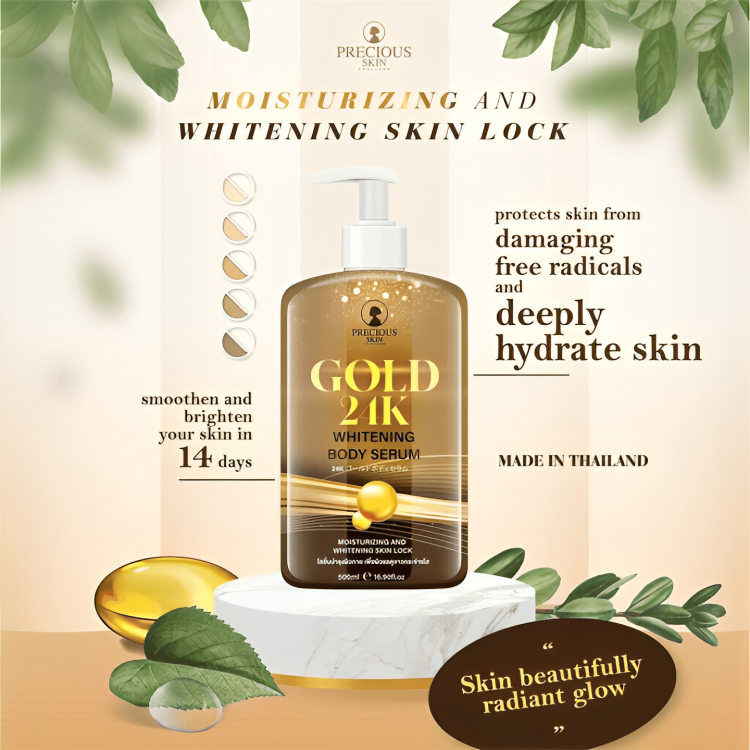PRECIOUS SKIN 24K Gold Whitening Body Serum