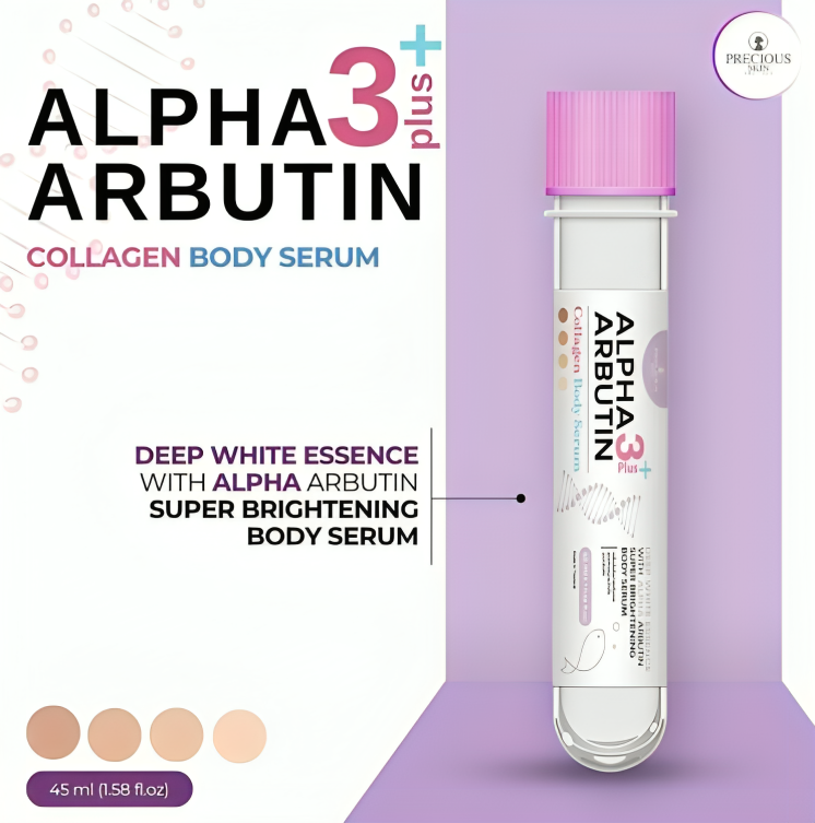 PRECIOUS SKIN VIOLET Alpha Arbutin 3Plus Collagen Body Serum Ampule