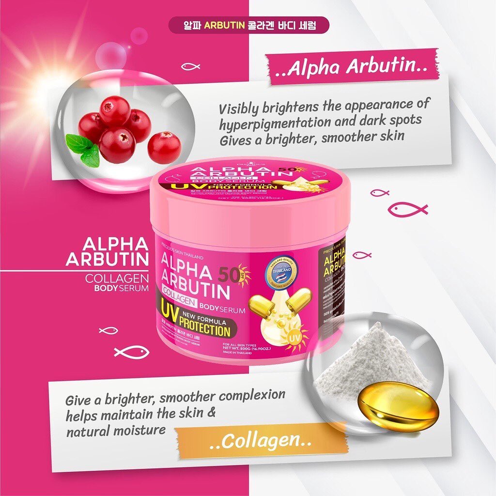 PRECIOUS SKIN Thailand Alpha Arbutin Collagen Body Serum