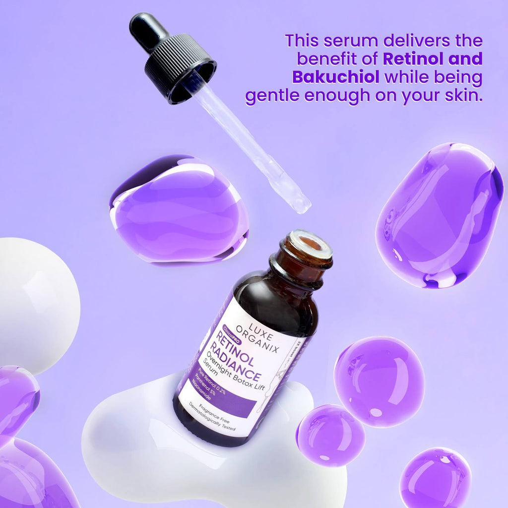 LUXE ORGANIX Retinol Radiance Overnight Botox Lift Serum 30ml