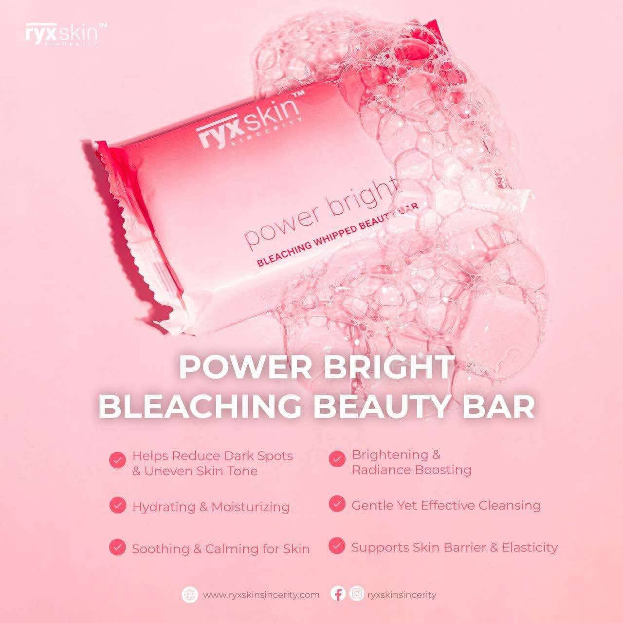 RYX SKIN Power Bright Bleaching Whipped Beauty Bar
