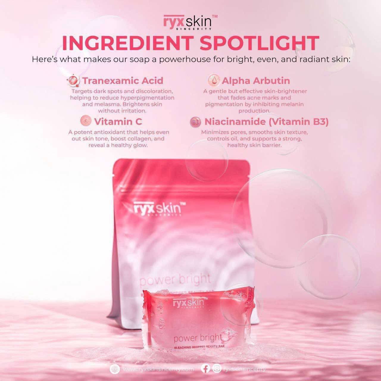 RYX SKIN Power Bright Bleaching Whipped Beauty Bar