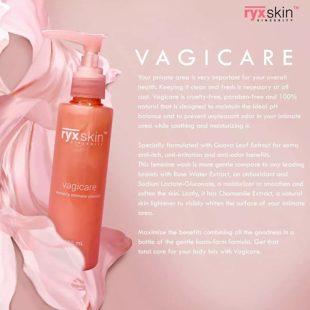 RYX Skin Vagicare Womens Intimate Cleanser 100ml
