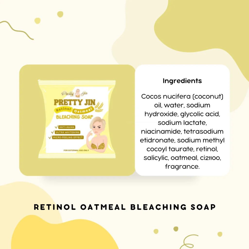 Pretty Jin Retinol Oatmeal Bleaching Soap