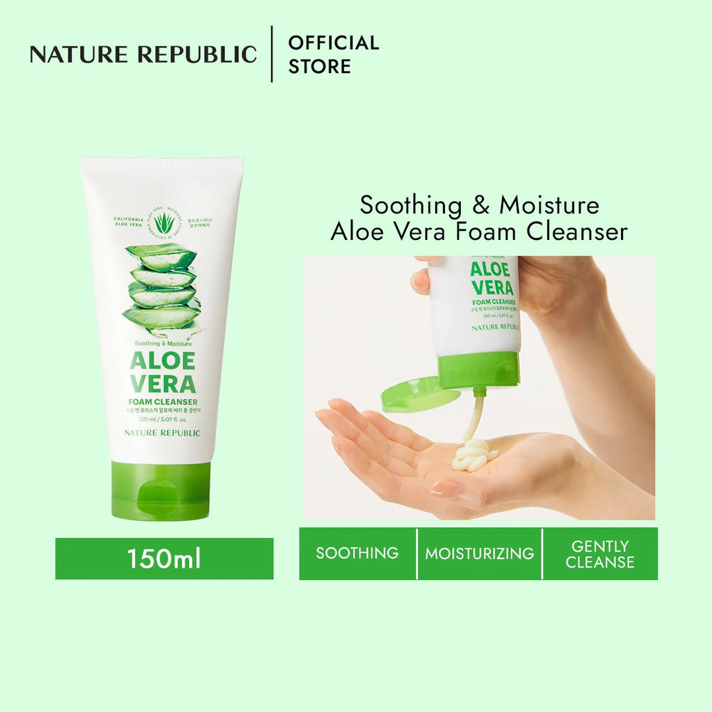 Nature Republic Aloe Vera Foam Cleanser 150ml
