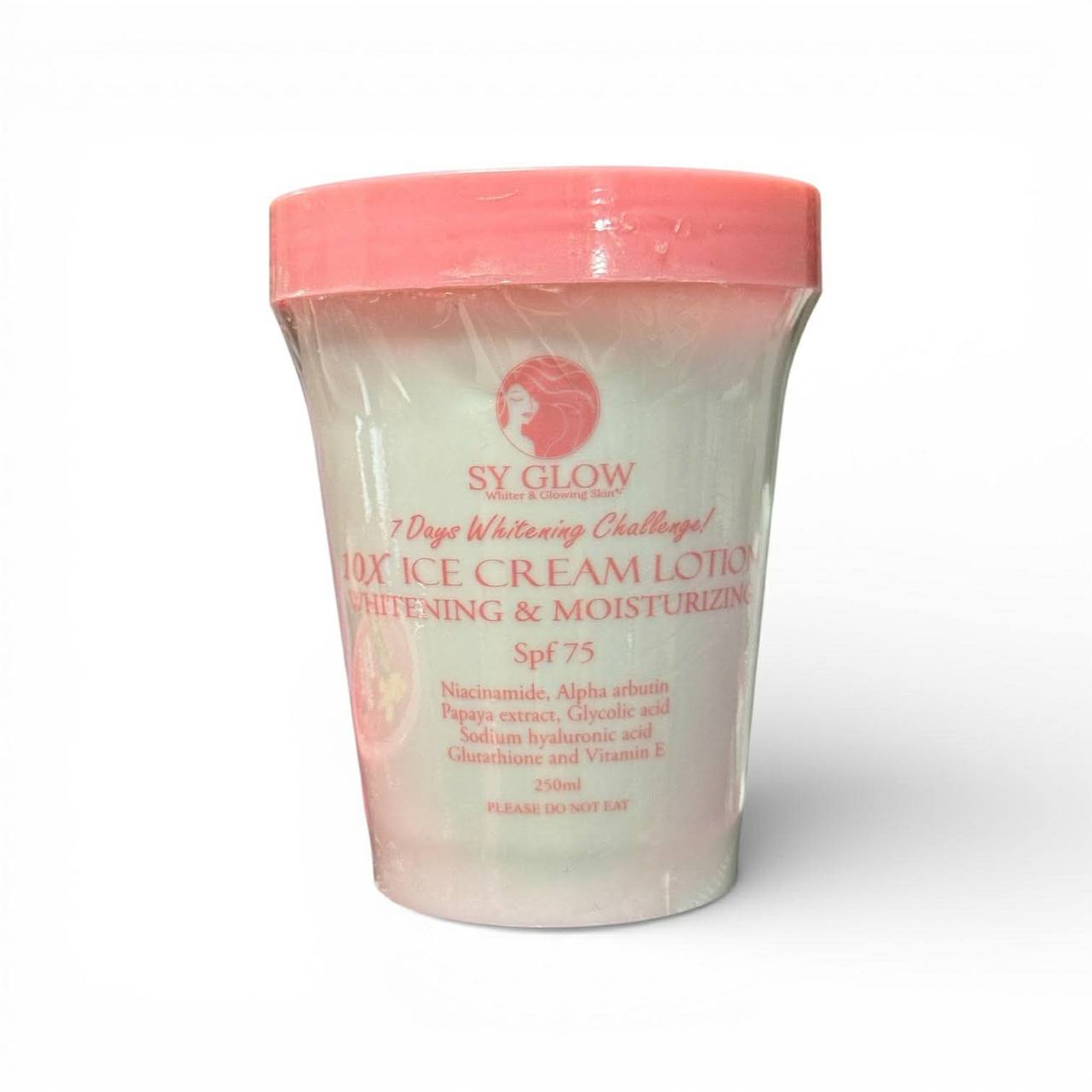 SY GLOW 10X Ice Cream Lotion Whitening & Moisturizing SPF 75