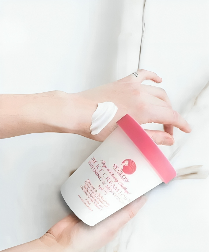 SY GLOW 10X Ice Cream Lotion Whitening & Moisturizing SPF 75