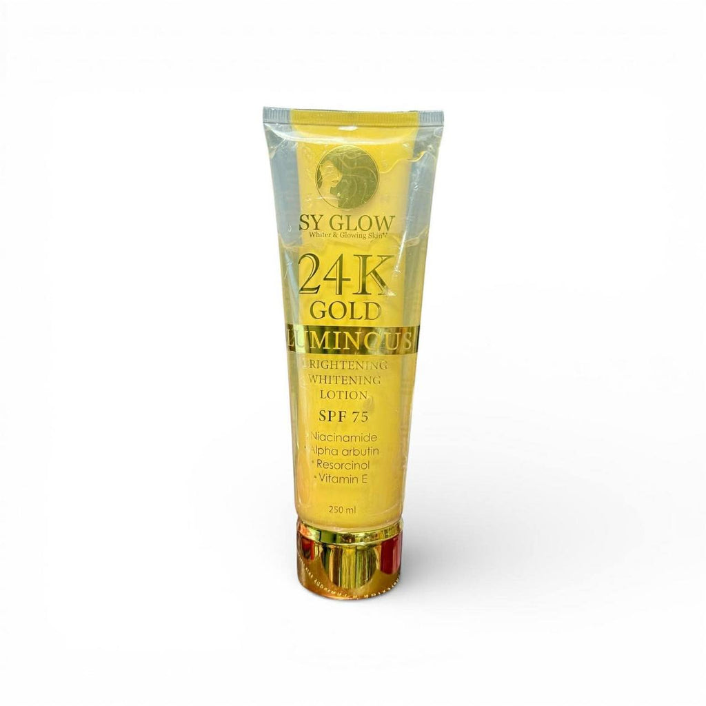 SY GLOW 24K Gold Luminous Brightening Whitening Lotion SPF 75