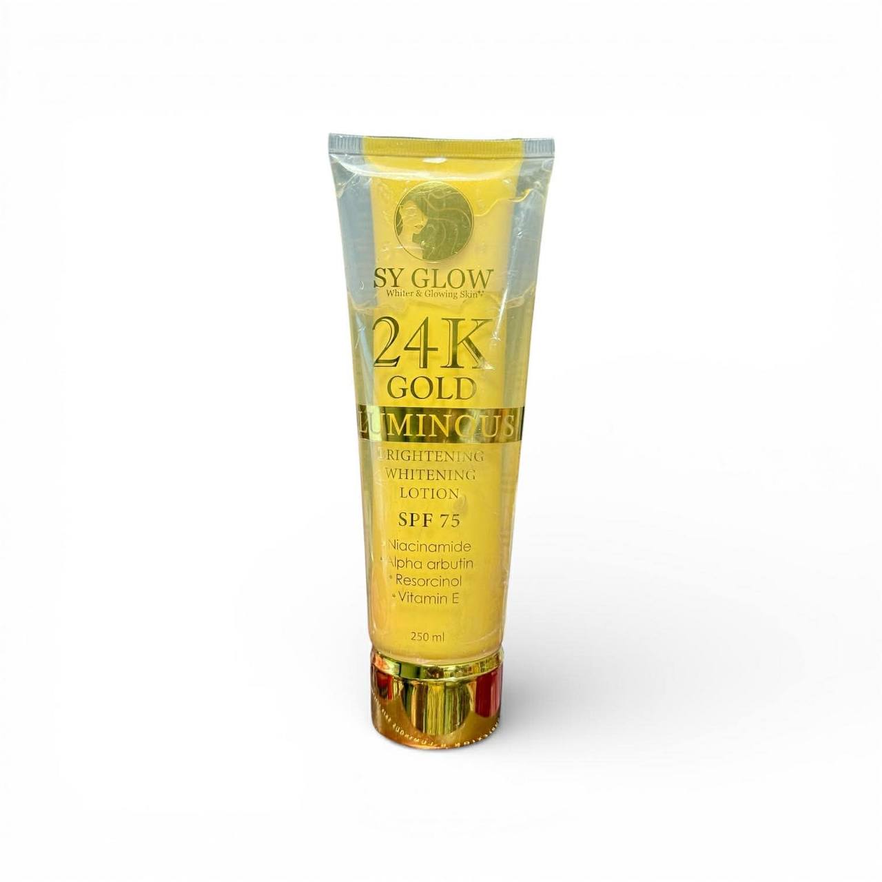 SY GLOW 24K Gold Luminous Brightening Whitening Lotion SPF 75