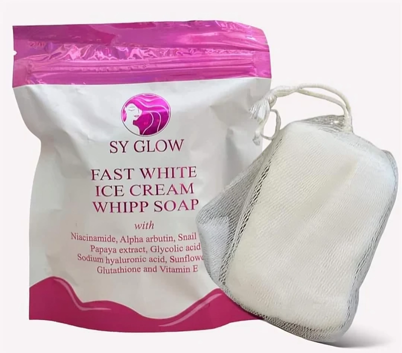 SY GLOW Fast White Ice Cream Whipp Soap