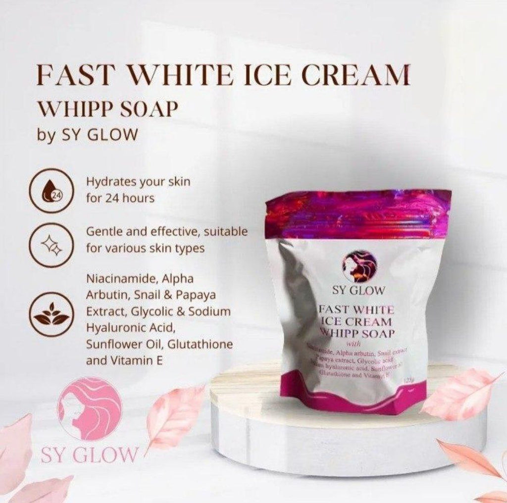 SY GLOW Fast White Ice Cream Whipp Soap