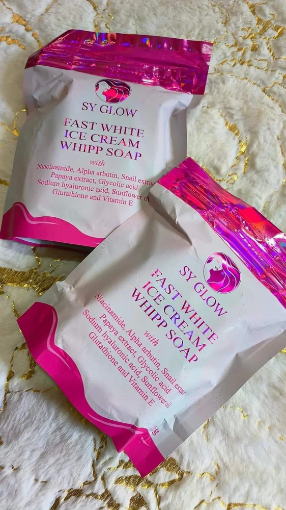 SY GLOW Fast White Ice Cream Whipp Soap