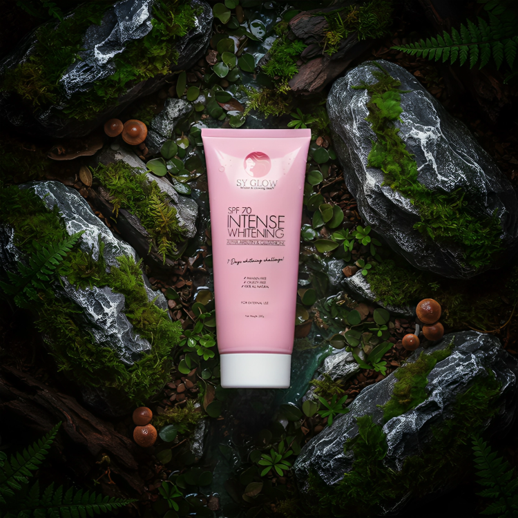 SY GLOW Intense Whitening Lotion SPF 70 with Alpha Arbutin & Glutathione