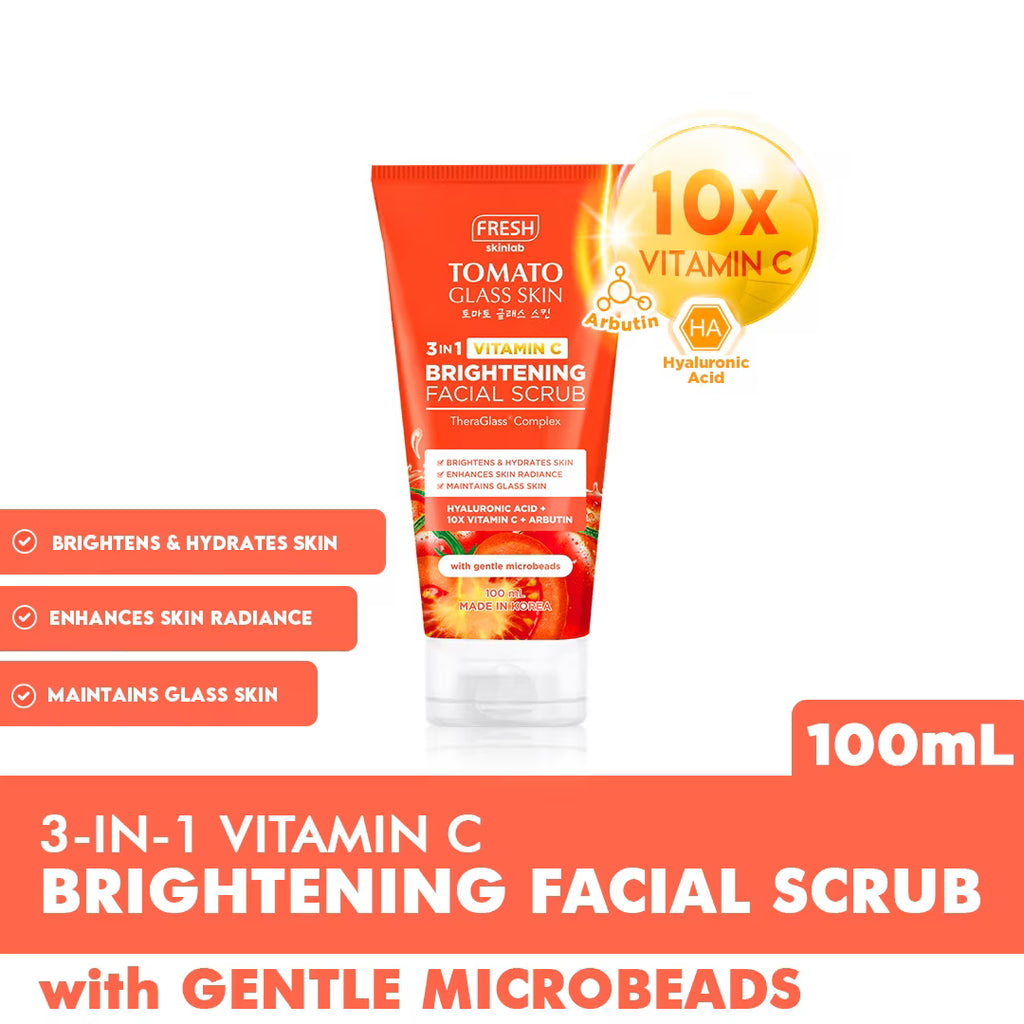 FRESH SKINLAB Tomato Glass Skin Brightening Facial Scrub 100ml