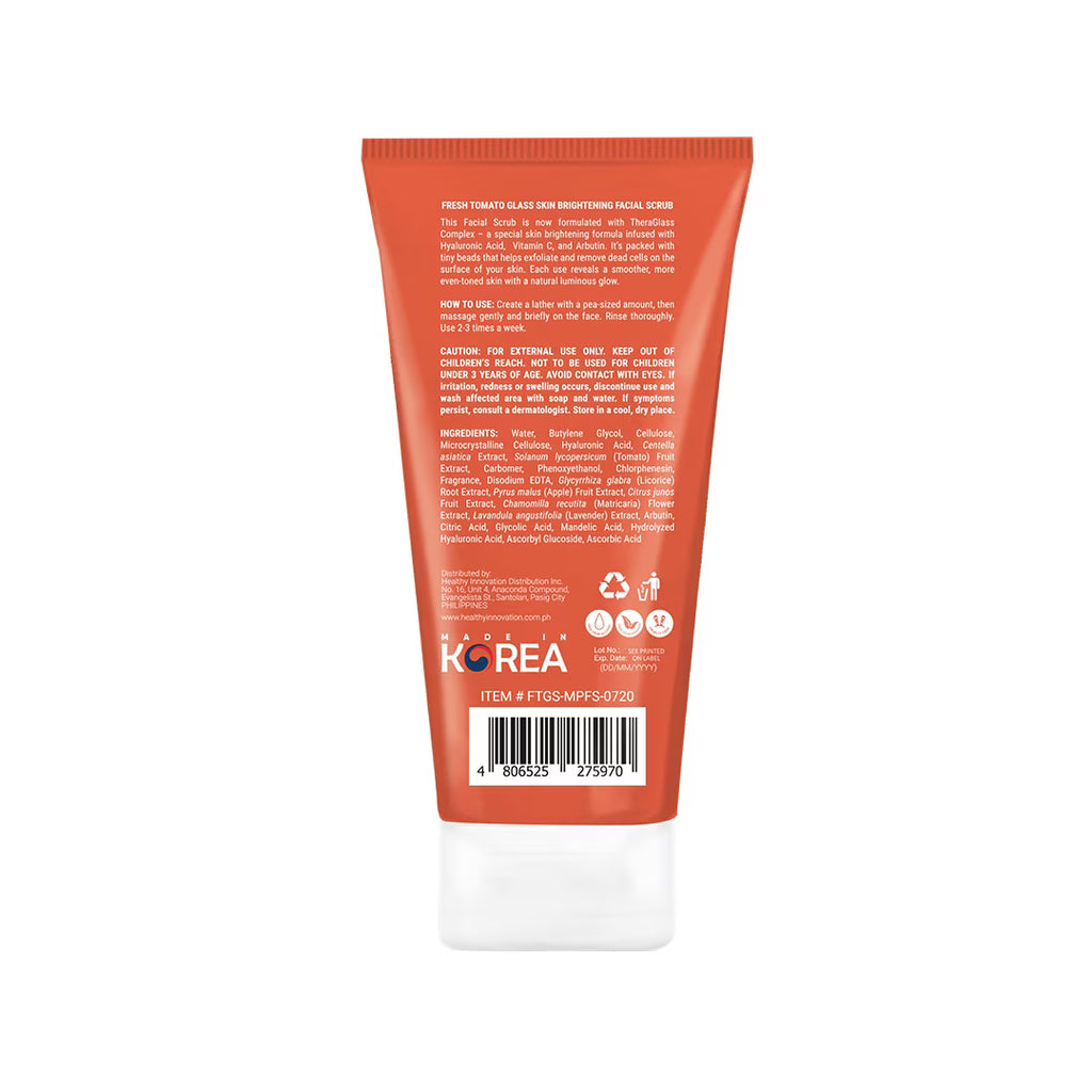 FRESH SKINLAB Tomato Glass Skin Brightening Facial Scrub 100ml