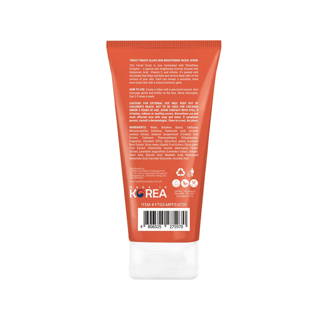 FRESH SKINLAB Tomato Glass Skin Brightening Facial Scrub 100ml