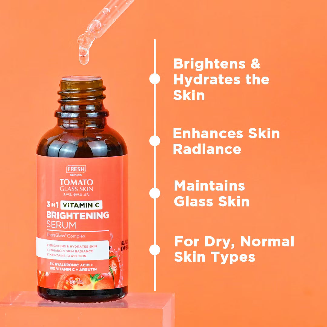 FRESH SKINLAB Tomato Glass Skin 3-in-1 Vitamin C Brightening Serum 30ml