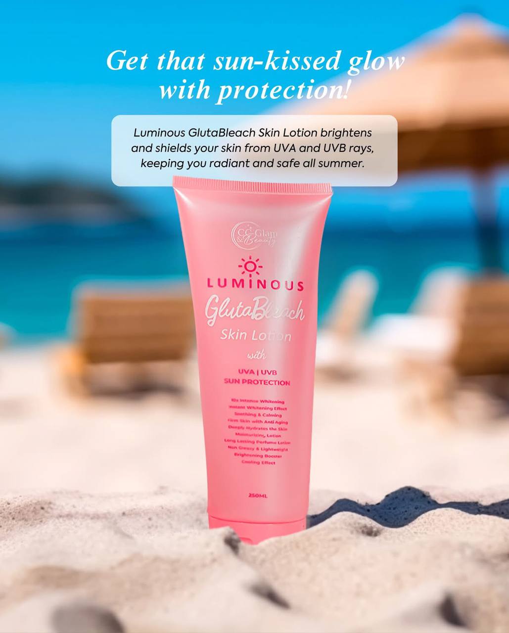 CC GLAM AND BEAUTY Luminous Gluta Bleach Skin Lotion