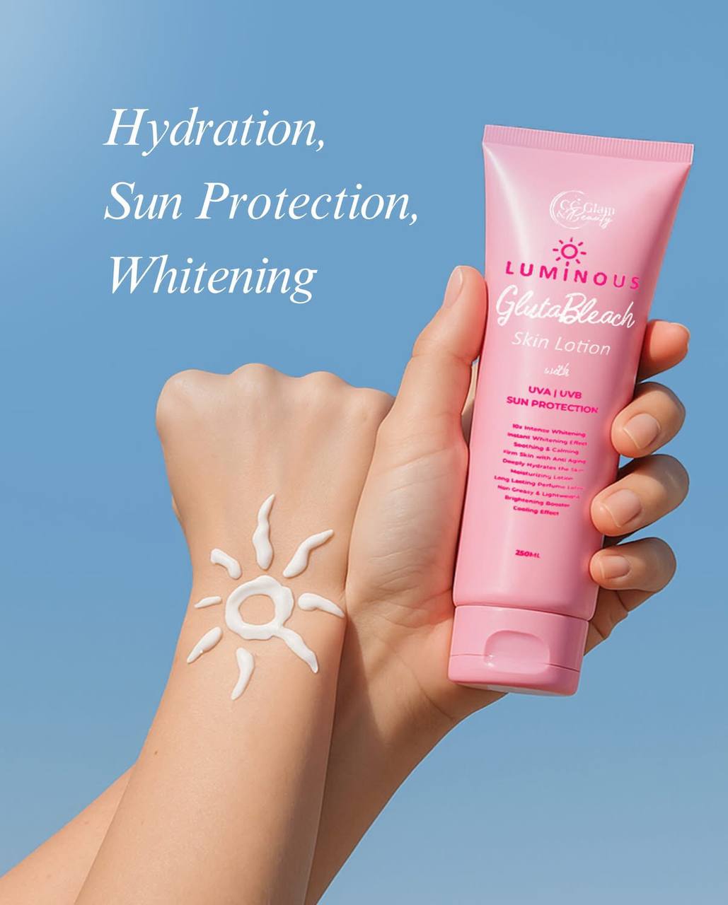 CC GLAM AND BEAUTY Luminous Gluta Bleach Skin Lotion