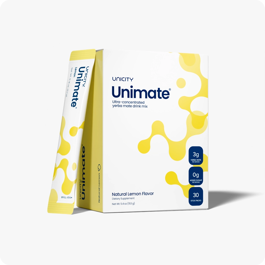 Unicity Unimate - Lemon , Lemon Ginger & Raspberry Pomegranate Flavor