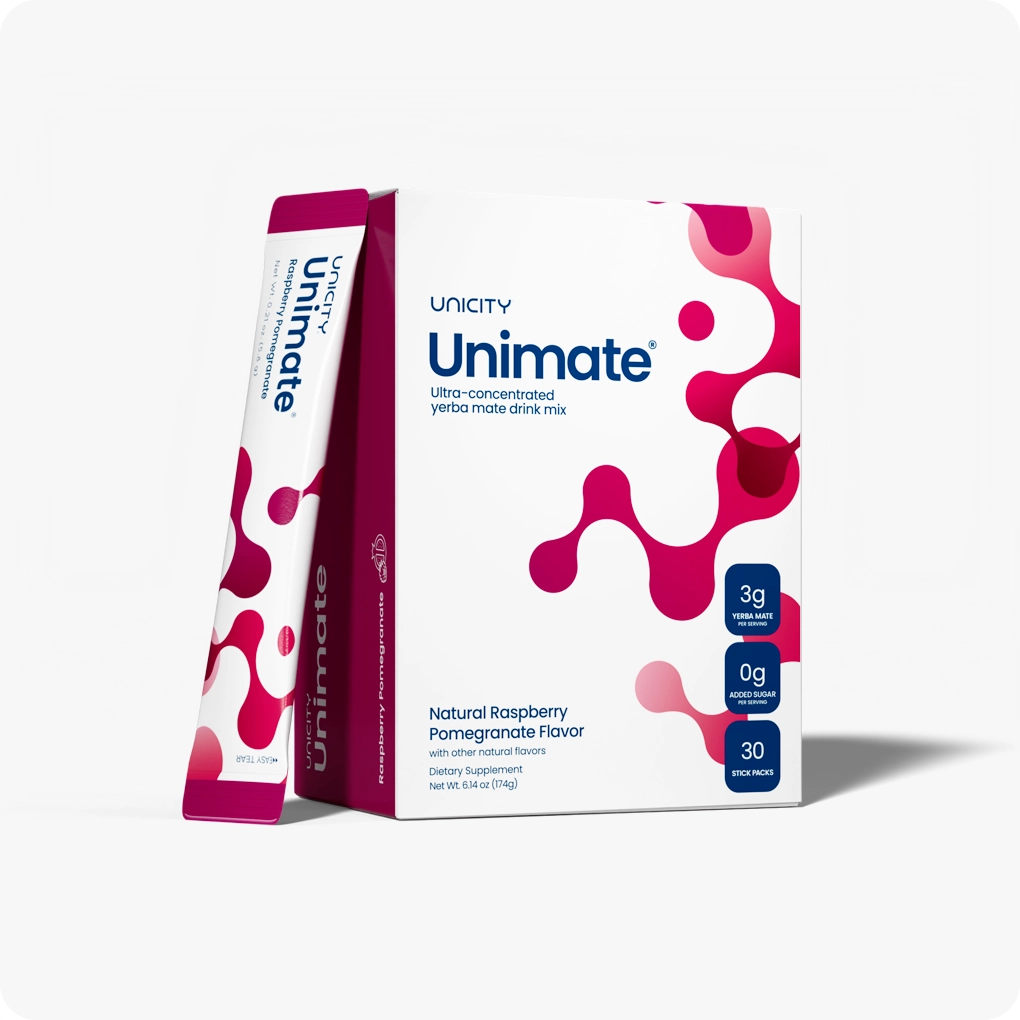 Unicity Unimate - Lemon , Lemon Ginger & Raspberry Pomegranate Flavor