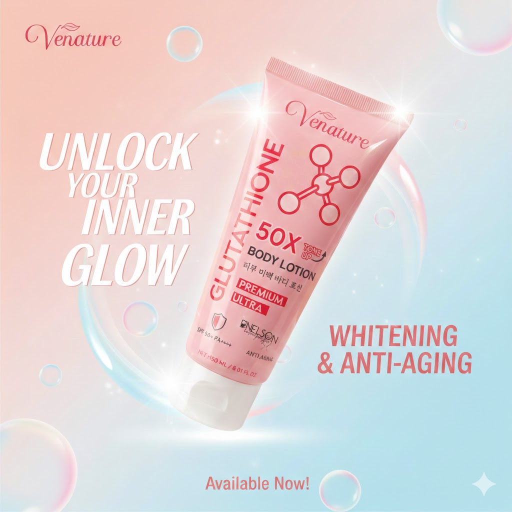 VENATURE - Glutathione 50X Tone Up Body Lotion - Premium Ultra SPF 50+ PA+++