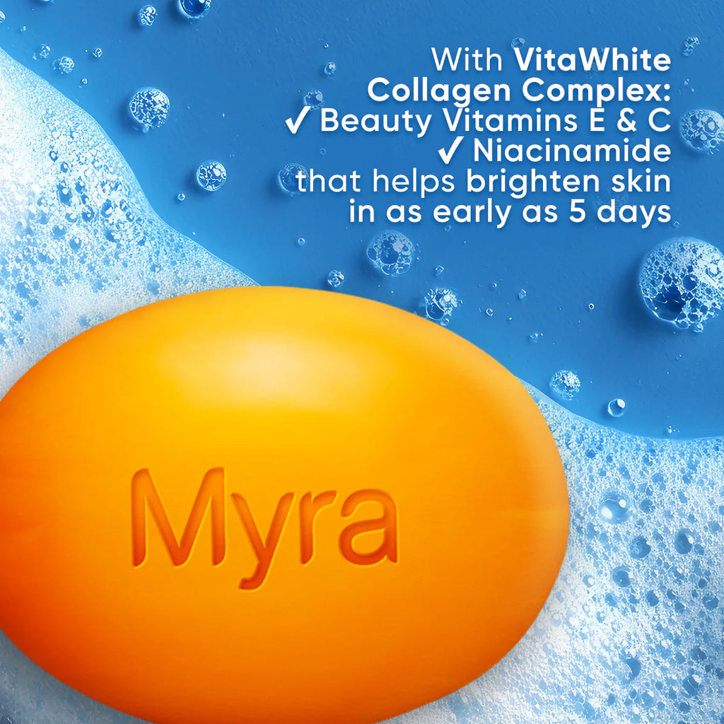 MYRA WHITENING VITAMIN GLOWUP SOAP BAR 90g (TRIO PACK)