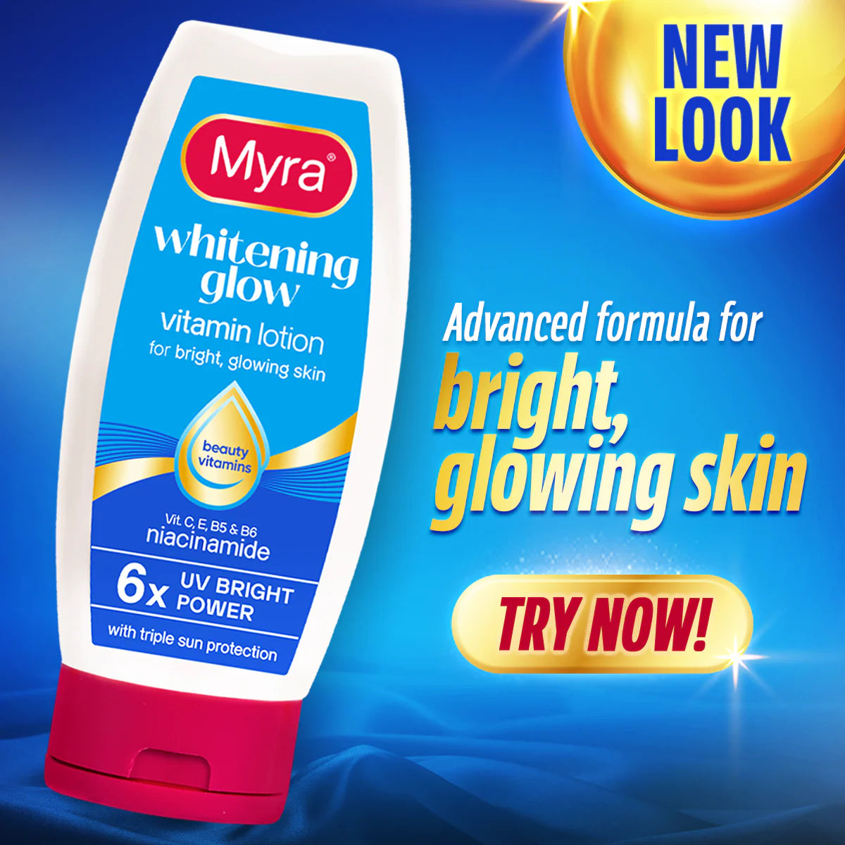 Myra Whitening Glow Vitamin Lotion 200ml