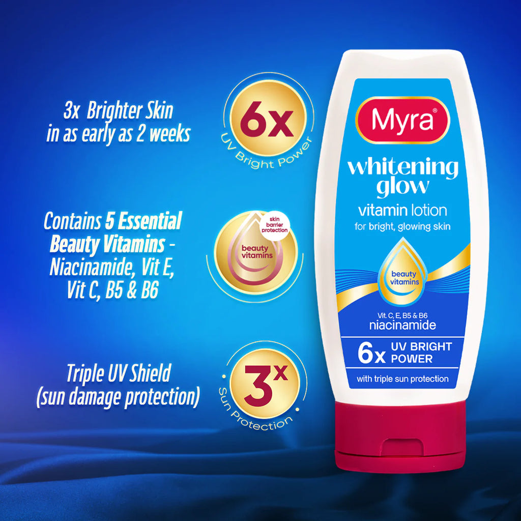 Myra Whitening Glow Vitamin Lotion 200ml