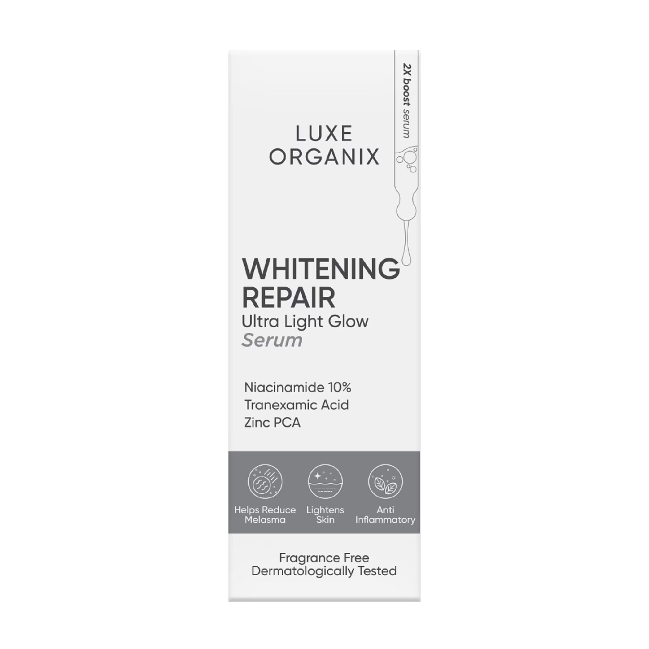 LUXE ORGANIX Whitening Repair Ultra Light Glow Serum 30ml