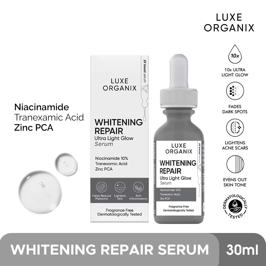 LUXE ORGANIX Whitening Repair Ultra Light Glow Serum 30ml