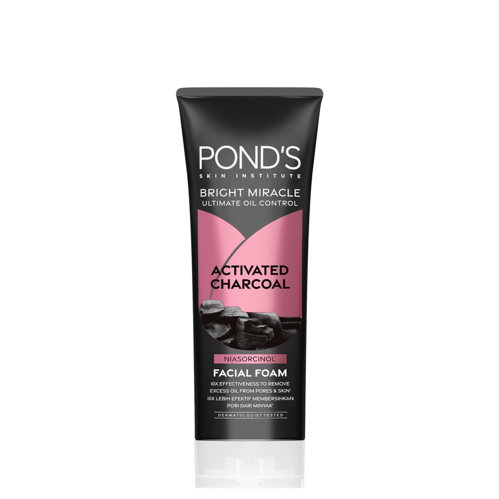PONDS Bright Miracle Activated Charcoal Oil Control Facial Wash 100g