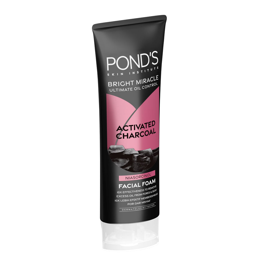PONDS Bright Miracle Activated Charcoal Oil Control Facial Wash 100g