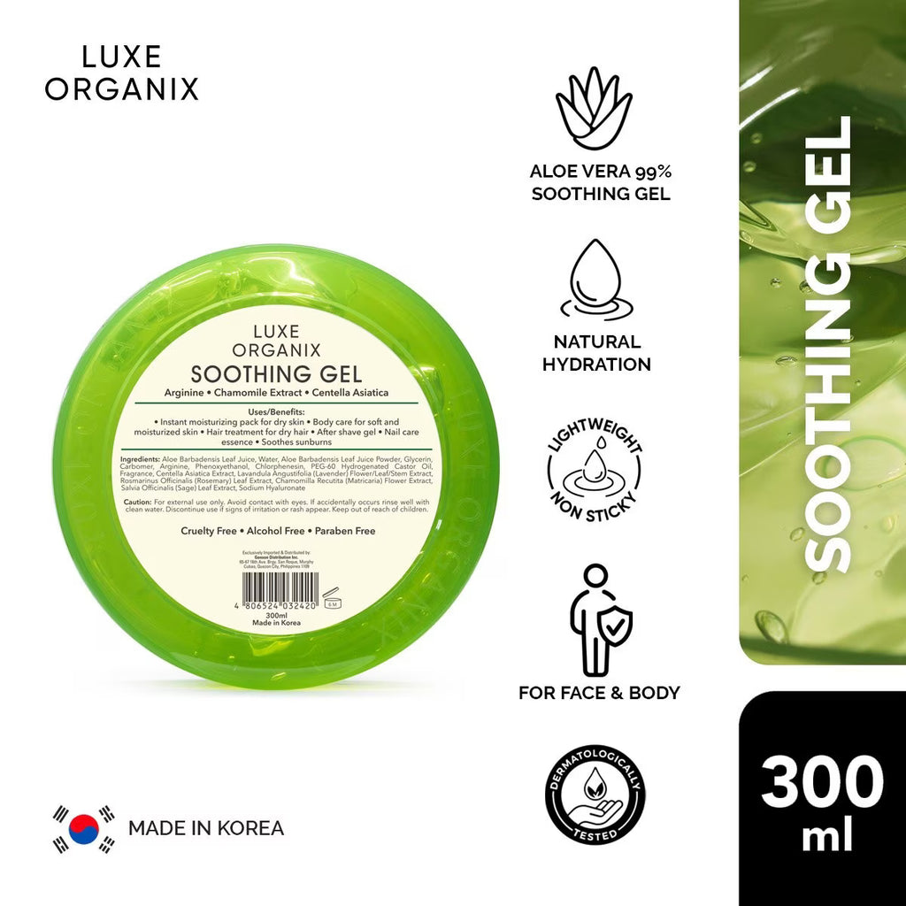 LUXE ORGANIX Aloe Vera Soothing Gel 300ml