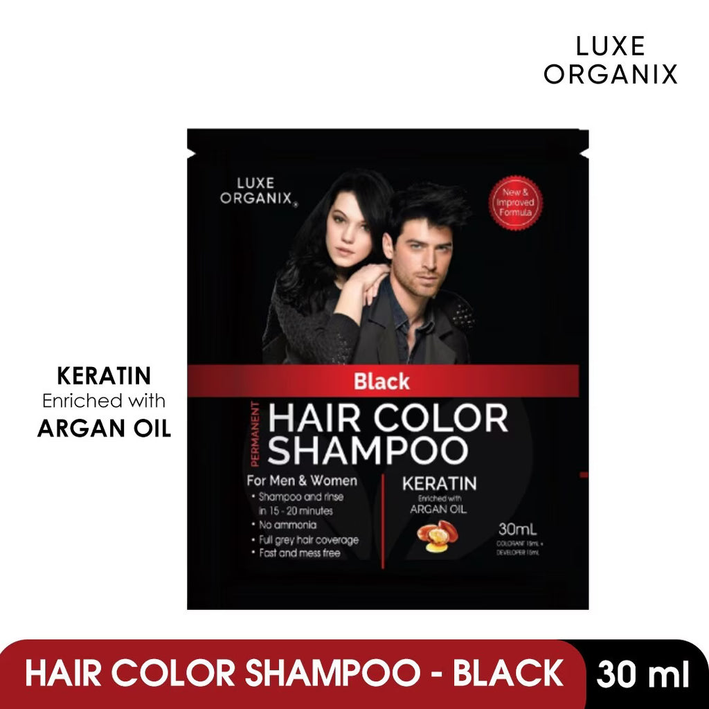Luxe Organix Permanent Hair Color Shampoo 30ml