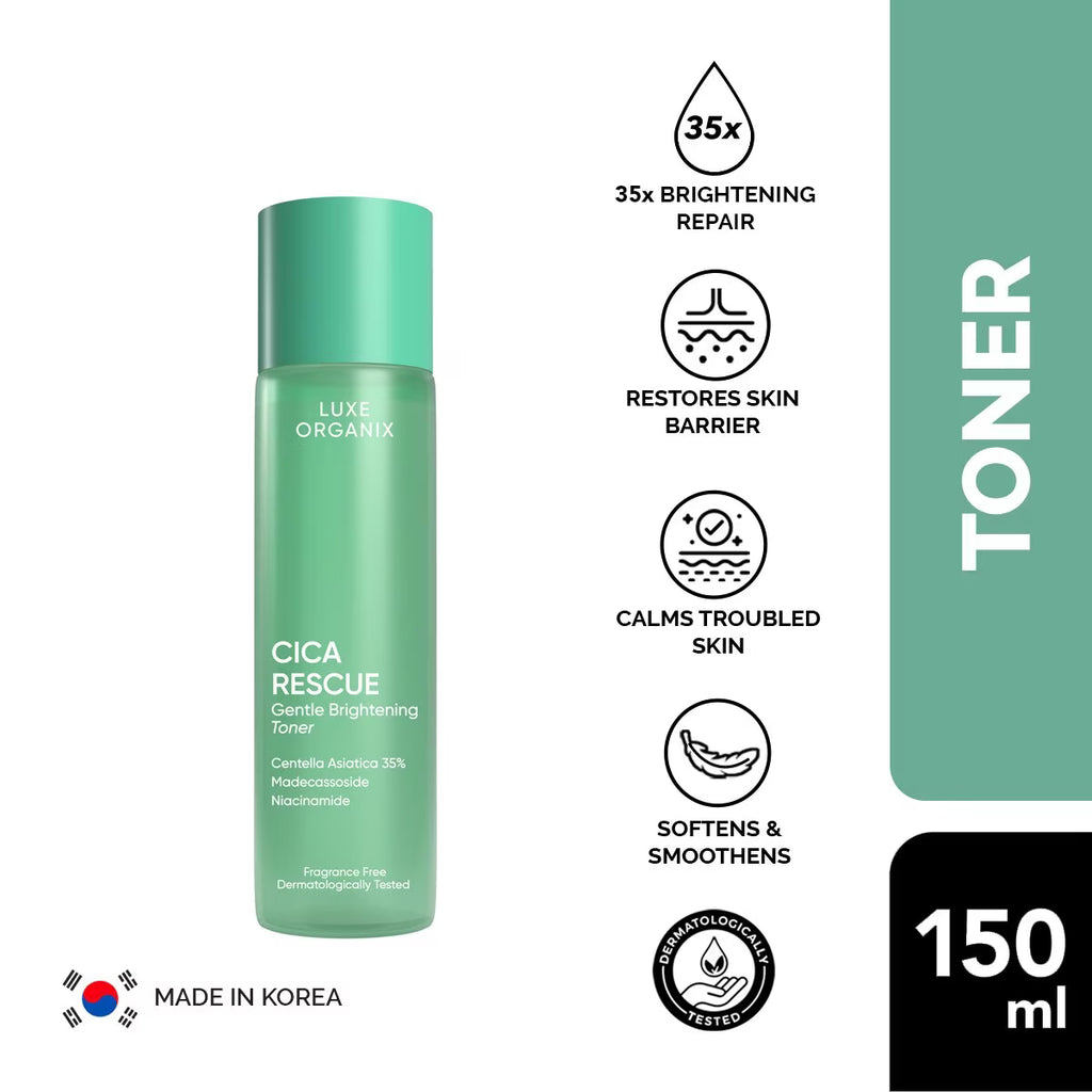 LUXE ORGANIX Cica Rescue Gentle Brightening Toner