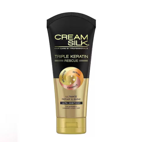 Cream Silk Triple Keratin Rescue - Ultimate Straight & Repair Shine Conditioner 340ml