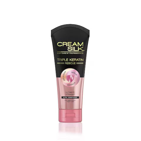 Cream Silk Triple Keratin Rescue Conditioner Ultimate Straight 170ml