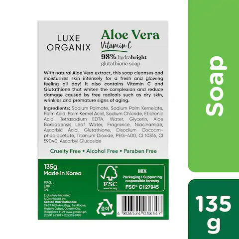 Luxe Organix Aloe Vera Vitamin C Soap 135g
