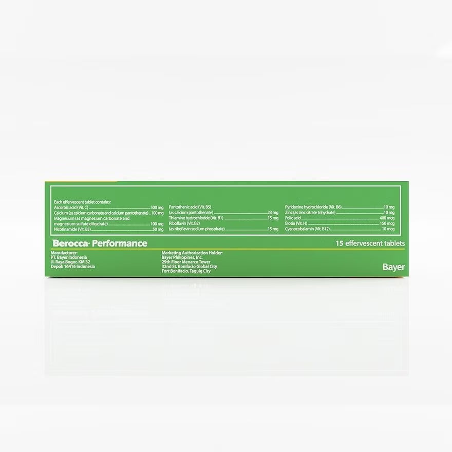BEROCCA Mango Orange Energy Vitamins Effervescent 15 Tablets